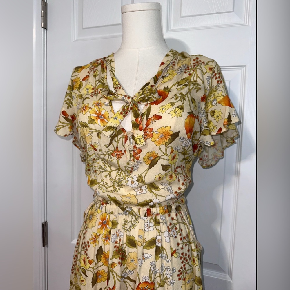 Spell Designs Sayulita Mini Dress Sunflower XS